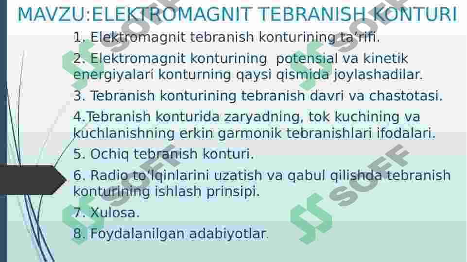 ELEKTROMAGNIT TEBRANISH KONTURI 2