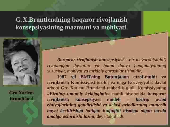 Barqaror rivojlanish konsepsiyasi tushunchasi 4