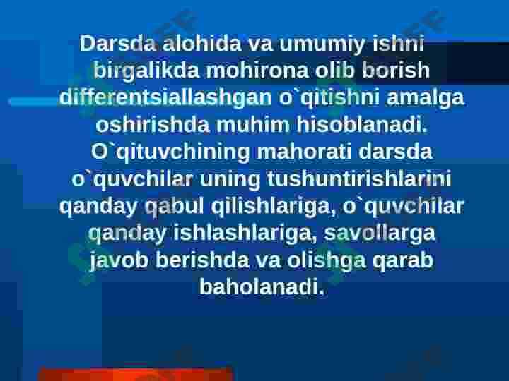 Boshlang`ich sinfda  matematika o`qitish metodikasining  mazmuni 4