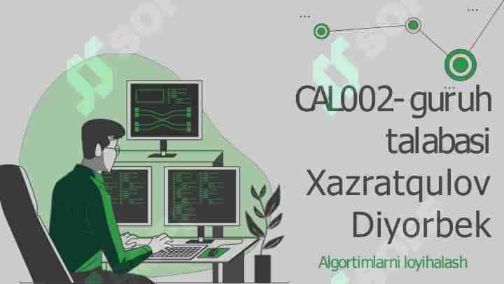 Determinatlarni hisoblash uchun bajariladigan amallar sonini hisoblash