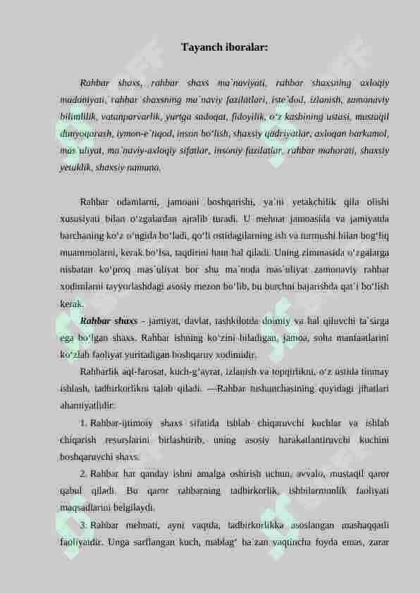 davlat xizmatchisi va boshqaruv madaniyati 2