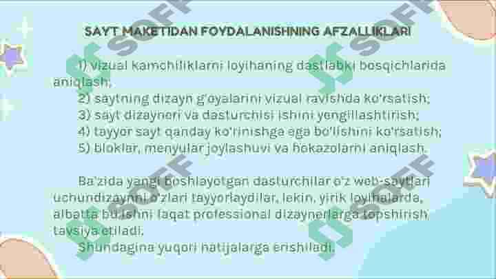 AMALIY FAOLIYAT. SAHIFA DIZAYNINI YARATISH 3