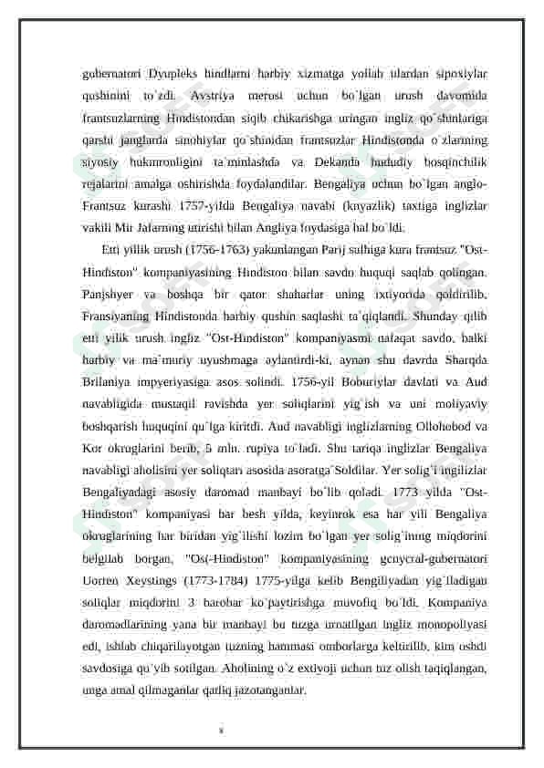 XIX asrda Hindiston. 8