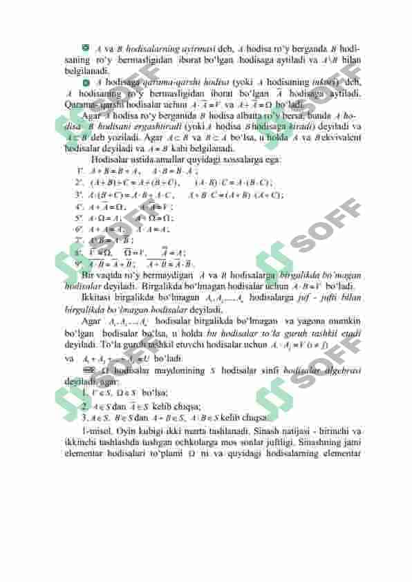 TO’LA EHTIMOLLIK VA BAYYES FORMULASI 2