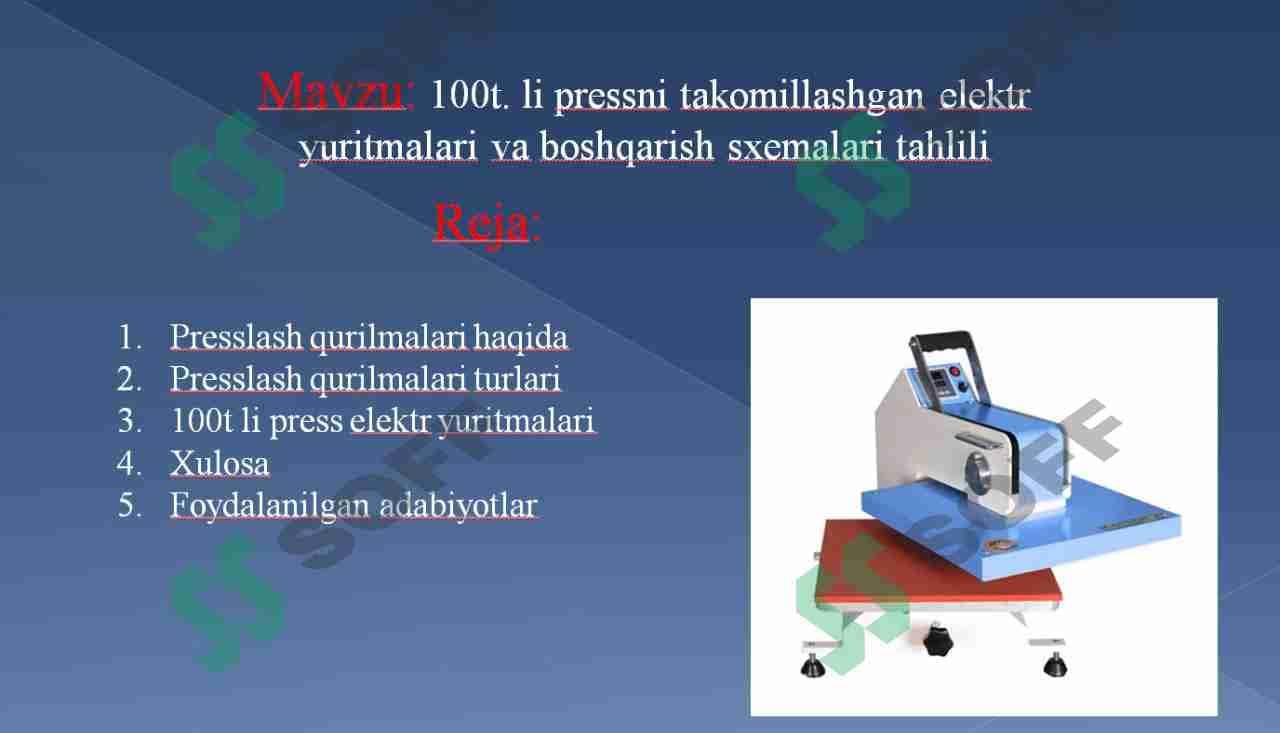 100 tonnali presslash qurilomasi 1