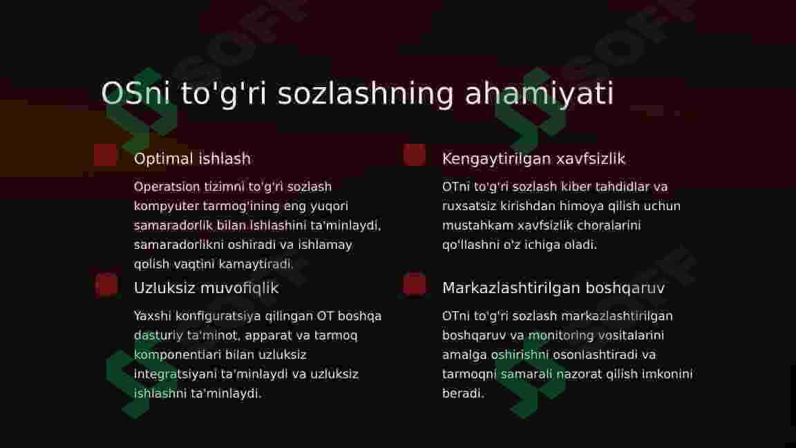 Kompyuter tarmog’ini tashkil qilishda OTni sozlash 2