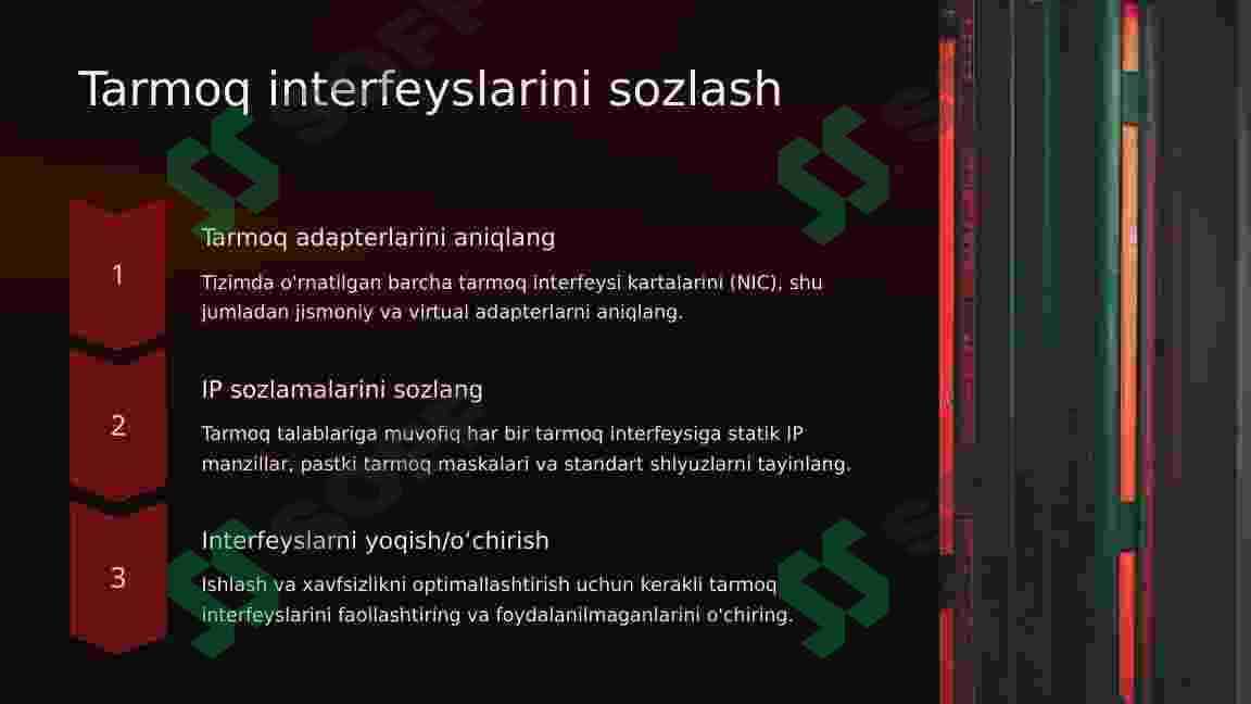 Kompyuter tarmog’ini tashkil qilishda OTni sozlash 4