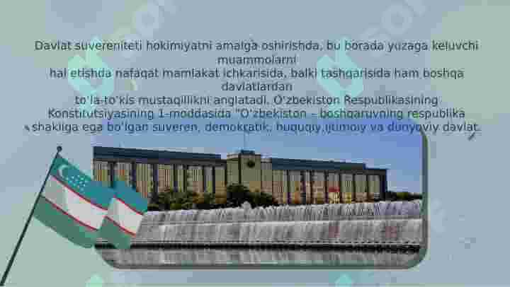 DAVLAT SUVЕRЕNITЕTI TUSHUNCHASI VA MOHIYATI. 5