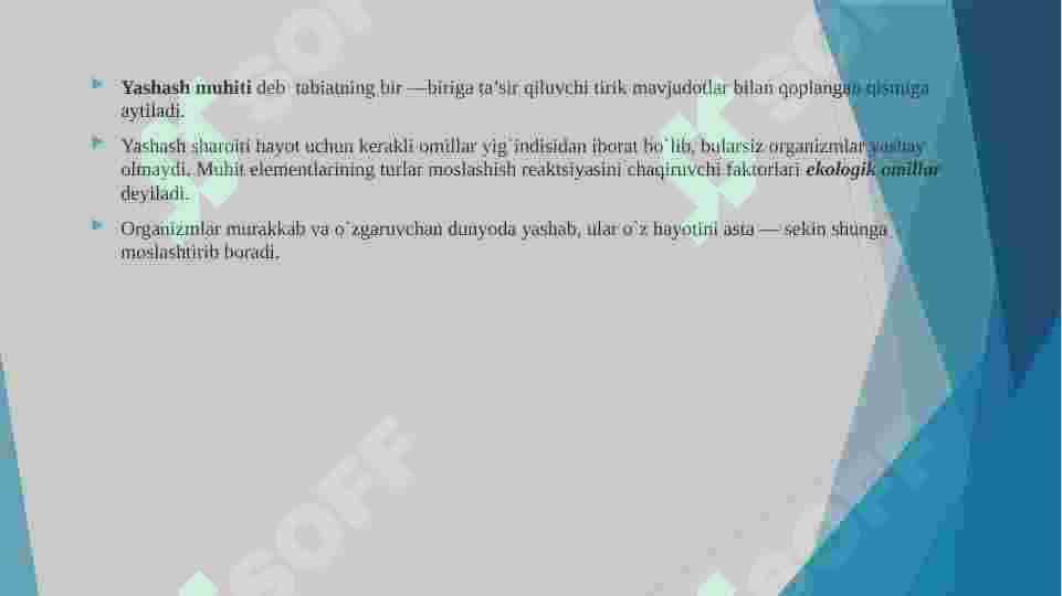 Muhit va ekologik omillar 2