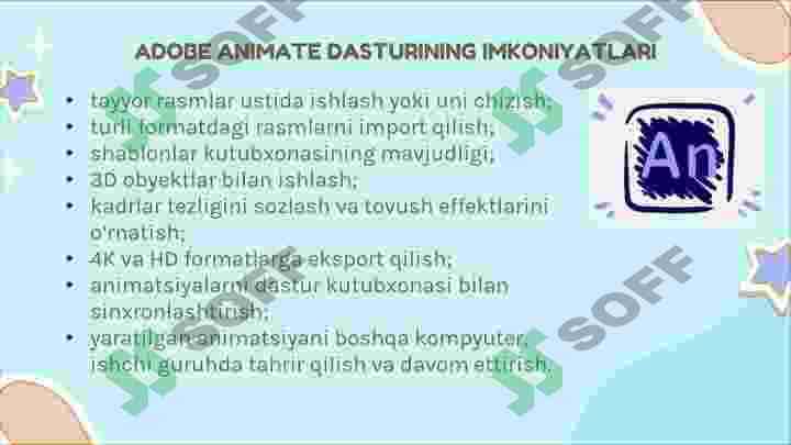 ANIMATSION DASTURLAR VA ULARNING IMKONIYATLARI 4