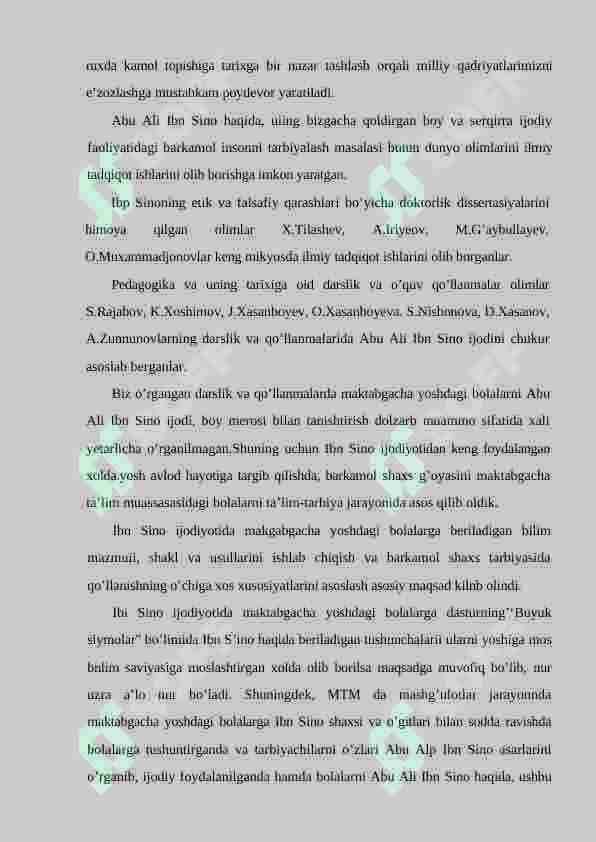 Sharq mutafakkirlarning maktabgacha yoshdagi bolalarni jismoniy tarbiyalashga oid qarashlari 4