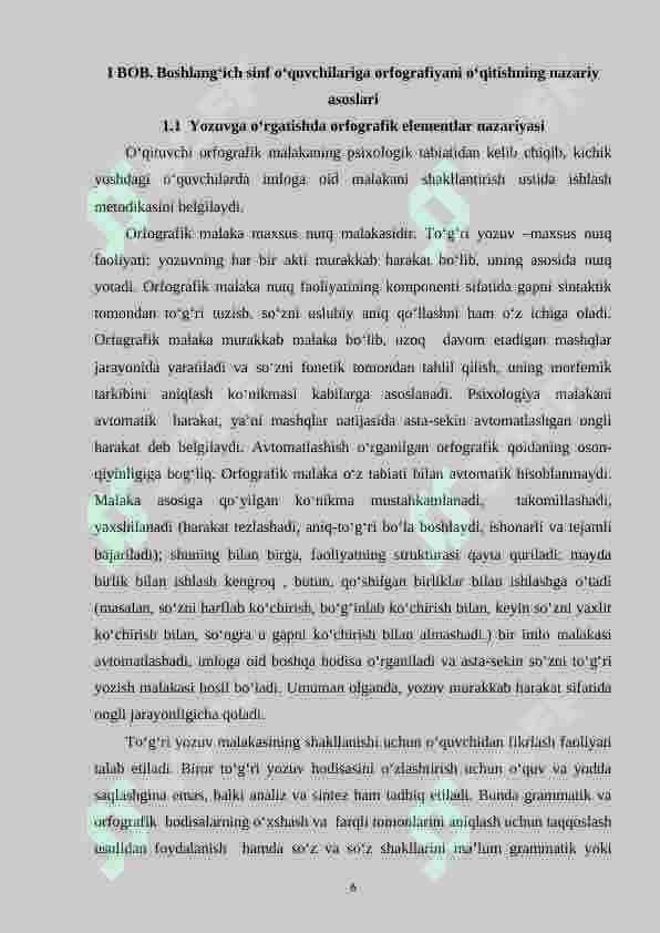 Orfografiyani o‘rganish metodikasi 6