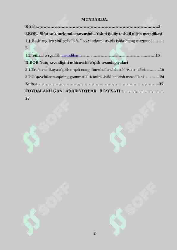 Sifat so‘z turkumini o‘rganish jarayonida o‘quvchilar 	nutqini o‘stirish 2