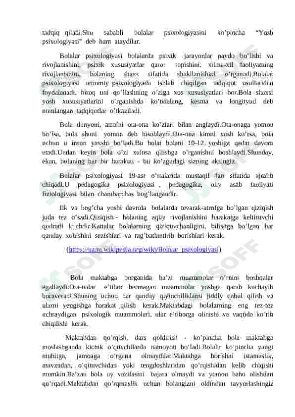 Bolalardagi psixologik muammolar 2
