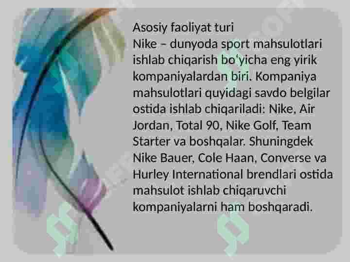 Nike kompaniyasi haqida 4