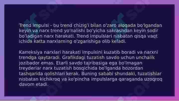 Trend savdo strategiyasi. 1-qism. Treyding. 8