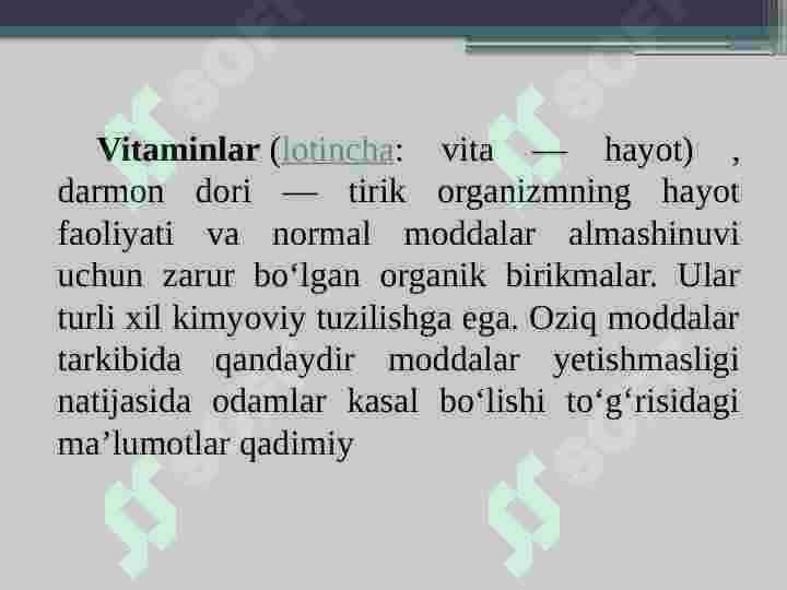 Vitaminlar va ularning ahamiyati 3