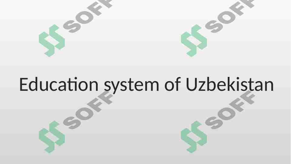 Education system of Uzbekistan