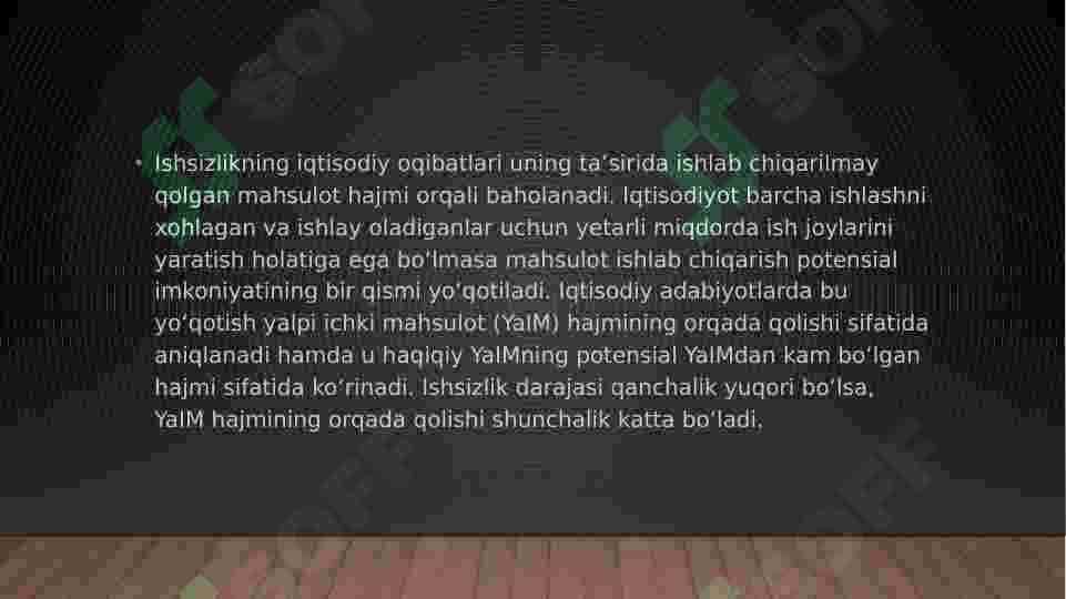 Ishsizlikning asosiy oqibatlari 4