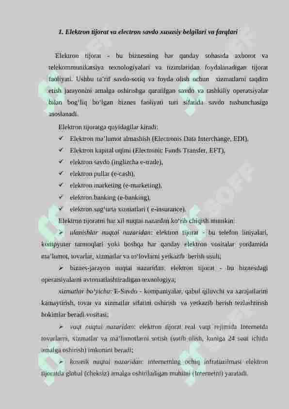 ELEKRTON SAVDONI RIVOJLANTIRISH XUSUSIYATLARI 2