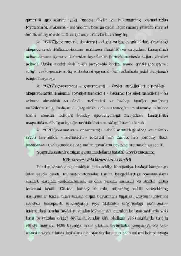ELEKRTON SAVDONI RIVOJLANTIRISH XUSUSIYATLARI 7