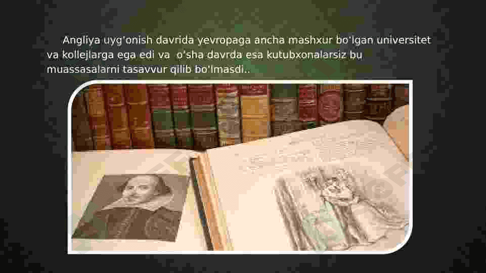 Uyg‘onish davrida Angliya kutubxonalari 2