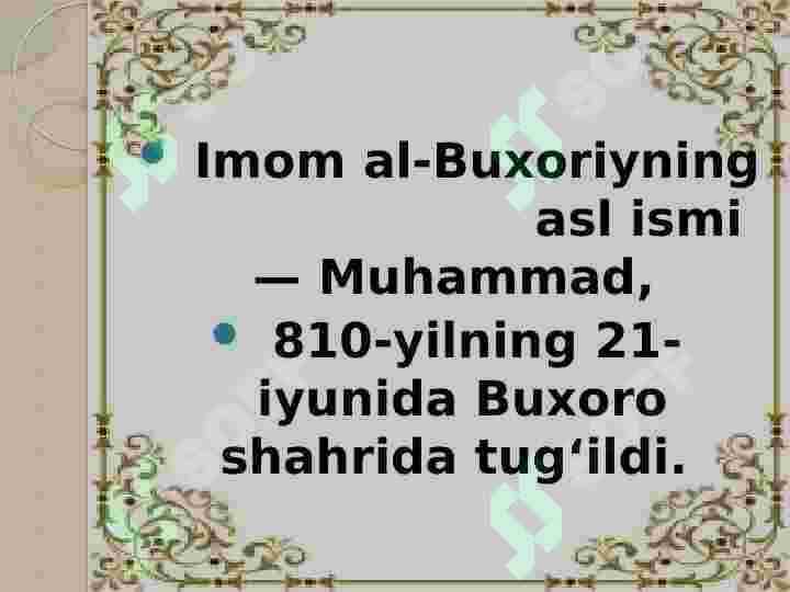 IMOM AL-BUXORIY 2