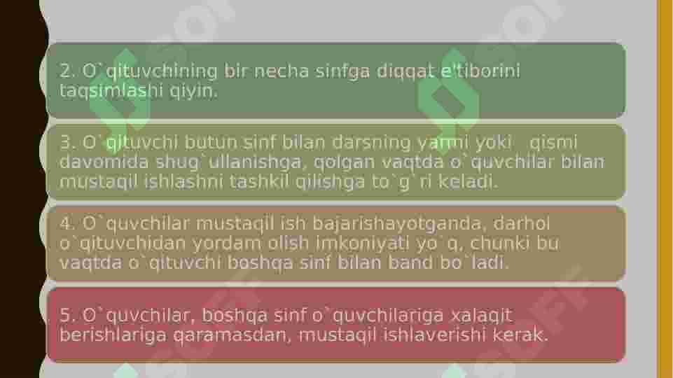 Oz komplеktli maktabda o`qitishni tashkil qilishning xususiyatlari 4