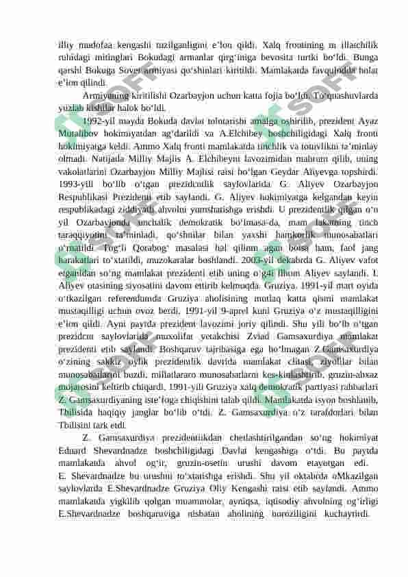 1991-2017 YILLARDA BOLTIQBO‘YI VA KAVKAZORTI DAVLATLAR. MARKAZIY OSIYO 4