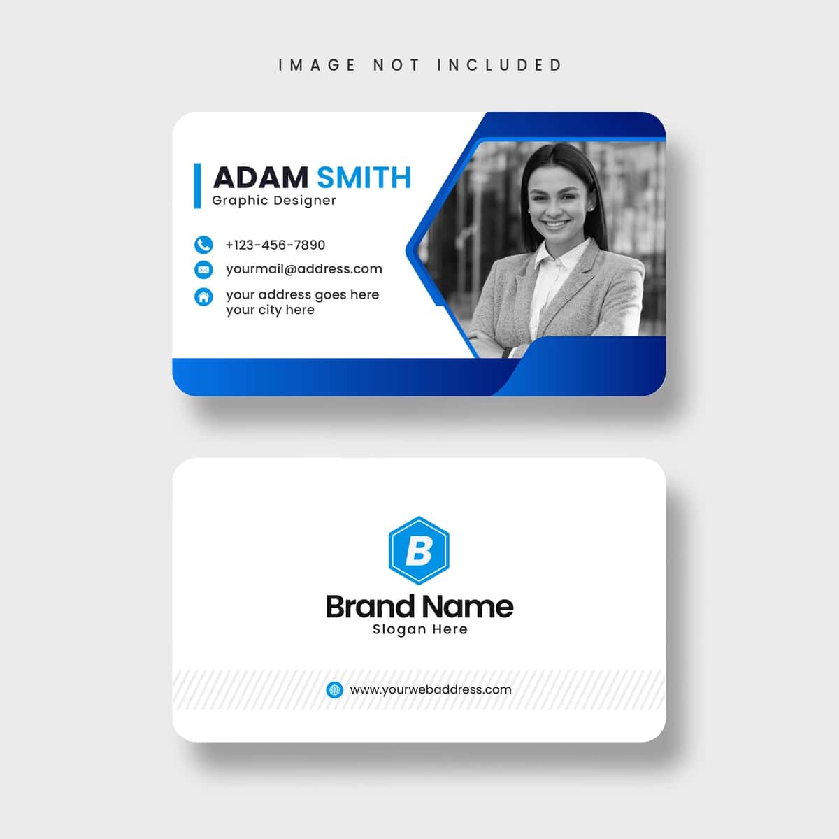 Korporativ professional tashrif qog'ozi dizayn shabloni | Corporate professional business card design template 1