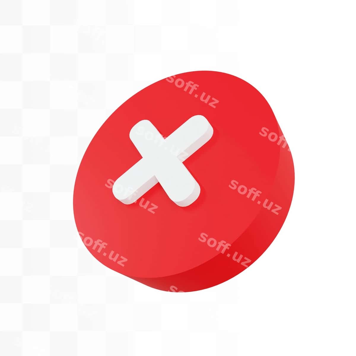 3D oʻzaro yaqin yopish belgisi | 3d cross close cancle icon 1