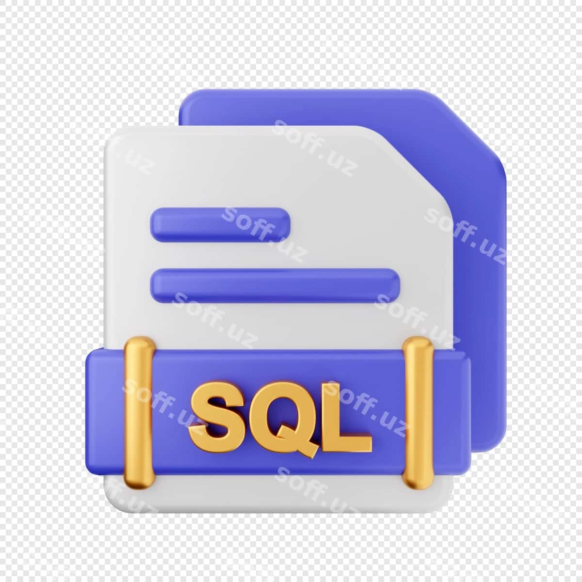 3d fayl formati ikonka illustratsiya render | 3d file format icon illustration render 1