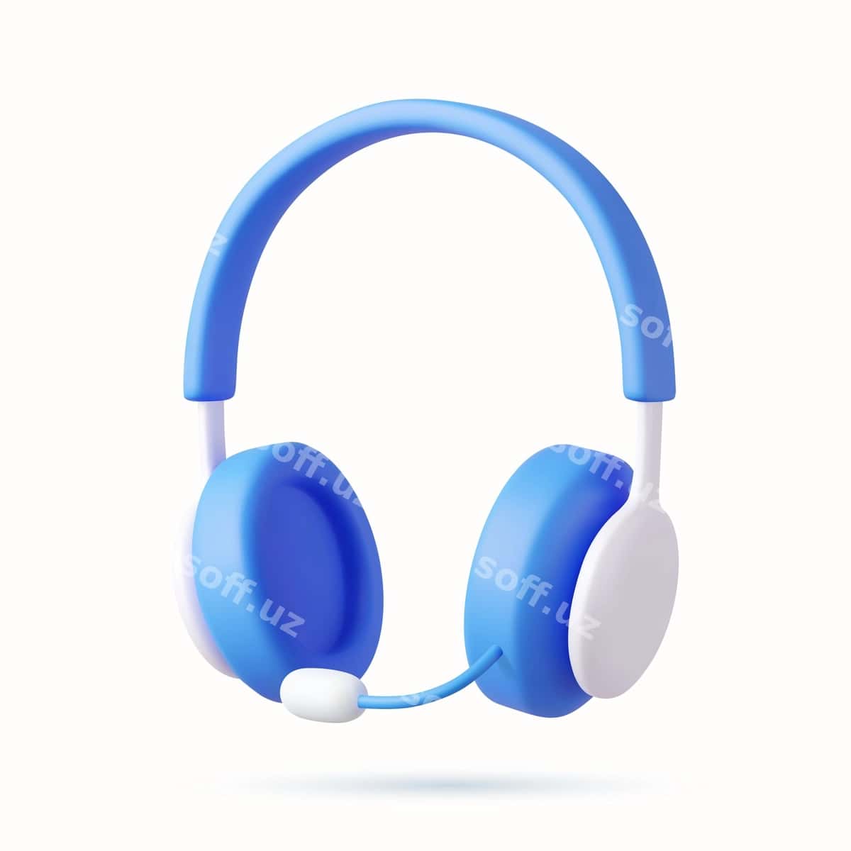 3d naushniklar ajraltirilgan oq fonda | 3d headphones isolated white background 1