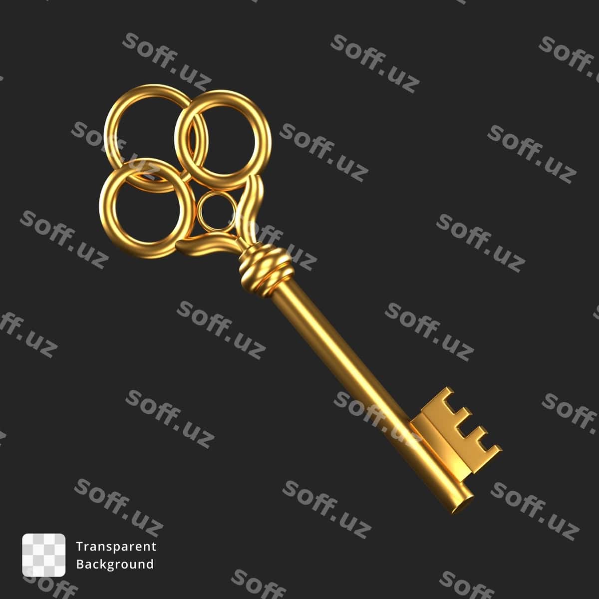 3d ikon special qizil qalam bilan ochiladi | 3d icon special golden key 1