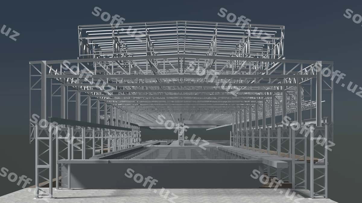 3D illyustratsiya qurilish tuzilishi | 3d illustration building structure 1