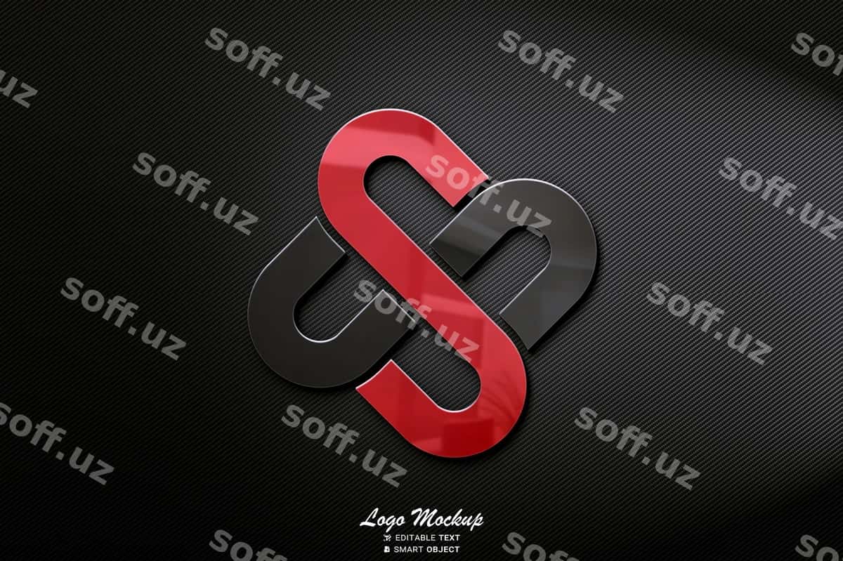 3d logo mockup bosslangan | 3d logo mockup embossed 1