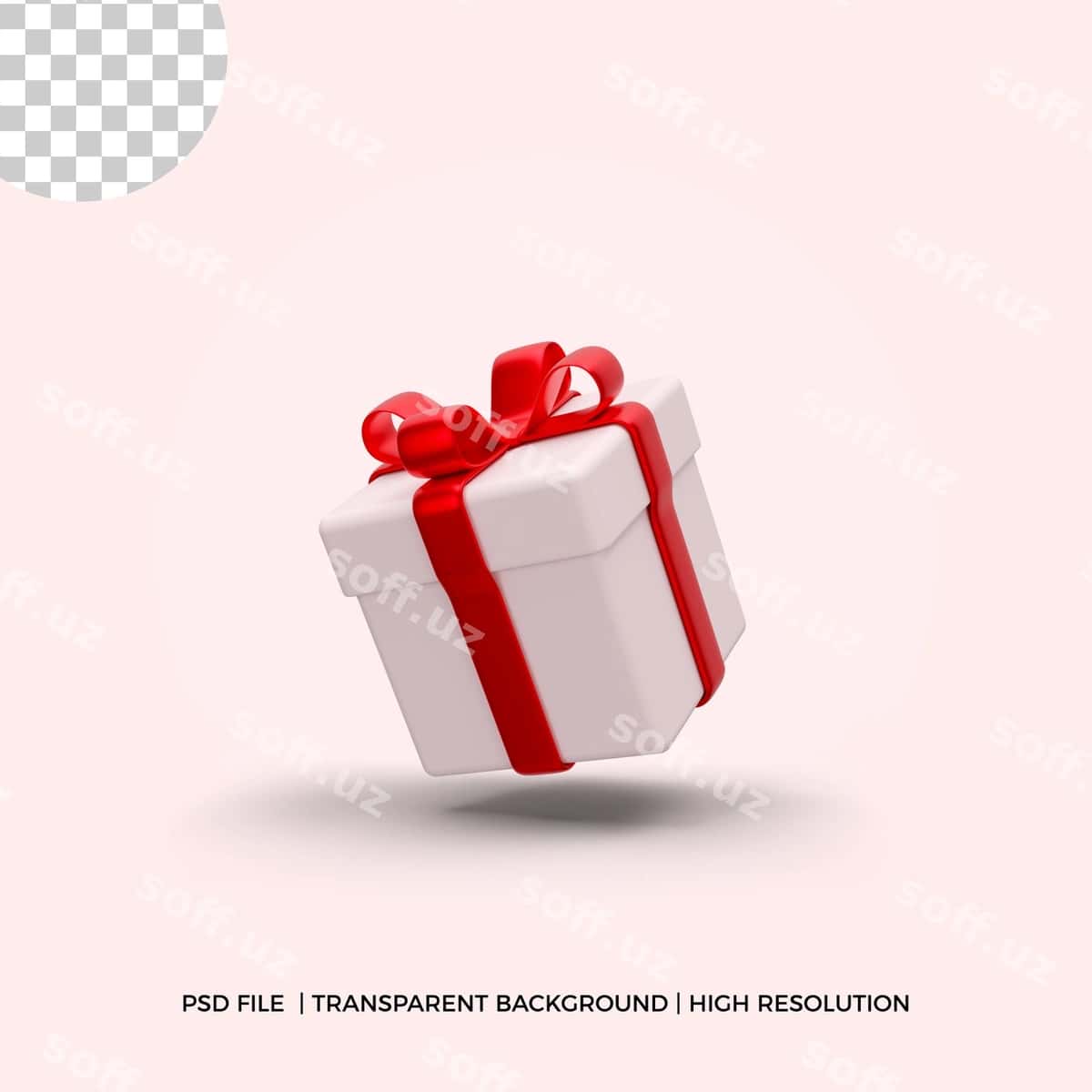 3D renderlangan hoqiqiy sovg'a qutisi | 3d rendering realistic gift box 1