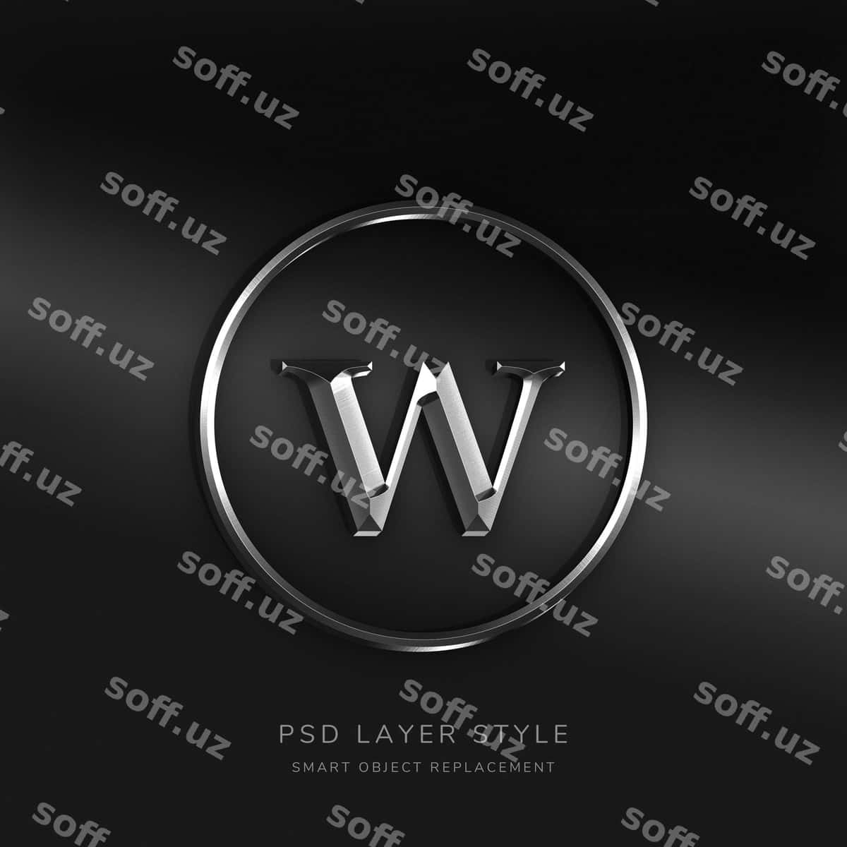 3D kumush matn stil effekti | 3d silver text style effect 1