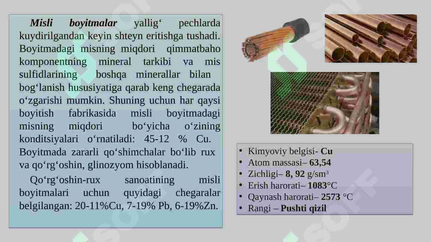 Konsentrat sifatiga qo'yiladigan talablar 4