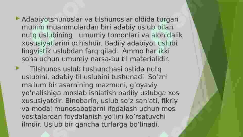Hozirgi o’zbеk adabiy tilining og’zaki va yozma uslubi haqida 3
