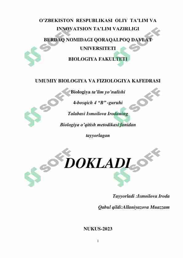 Taʼlim yoʻnalishidagi davlat qonunlari dasturlarini koʻrsatmalarini oʻrganish