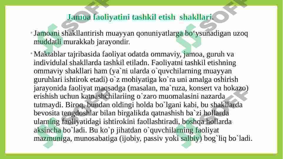 Jamoani shakllantirishning yo’llari 3