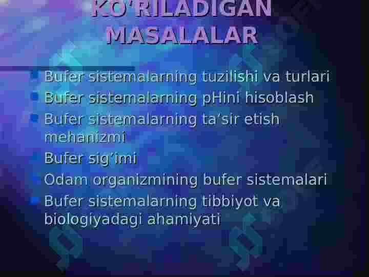BUFER SISTEMALAR 3