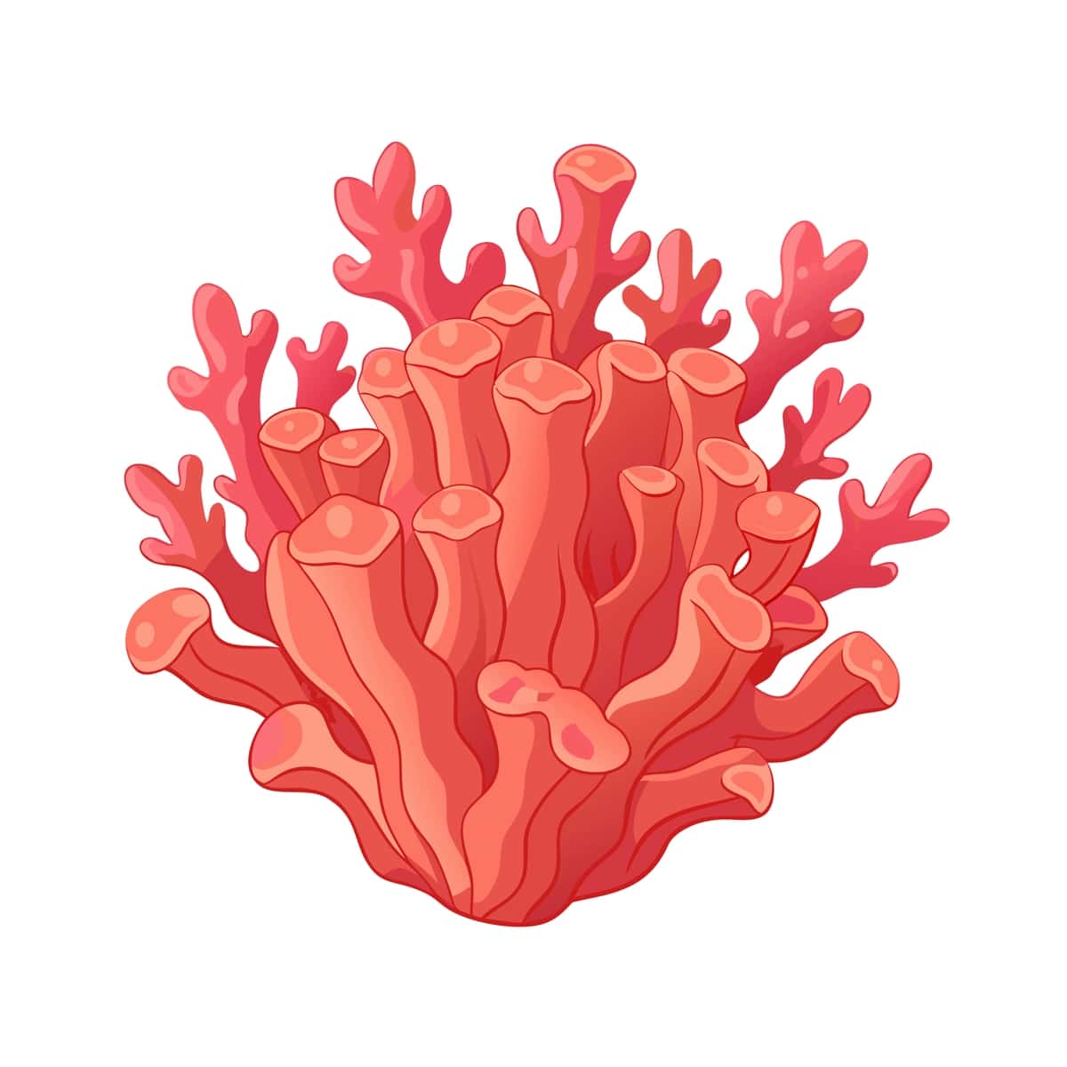 Yorqin marjon rifi tasviri | Vibrant coral reef illustration 1