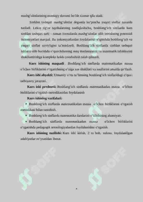 Boshlang‘ich sinf o‘quvchilariga massa o‘lchov birliklarini o‘rgatish metodikasi 4