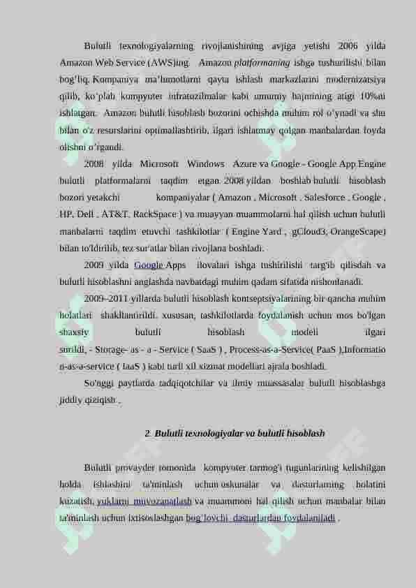 RAQAMLI IQTISODIYOTDA BULUTLI TEXNOLOGIYALARI 3