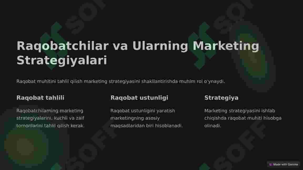 Marketing strategiyasi 3
