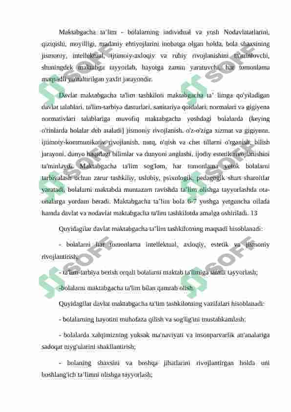 Nodavlat maktabgacha ta'lim tashkilotlarini tashkil etish 4