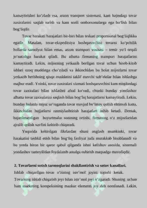 MARKETING TIZIMIDA SOTISH SIYOSATI 4