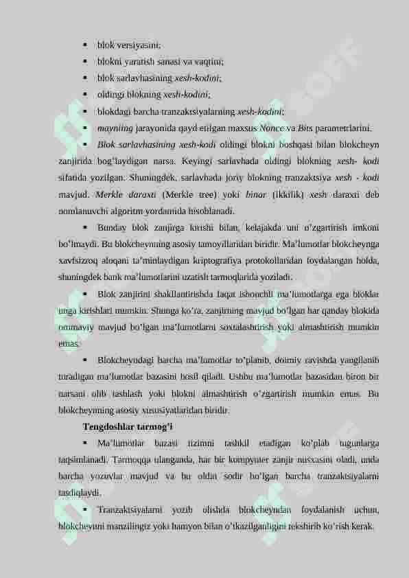 RAQAMLI IQTISODIYOTDA BLOKCHEYN TEXNOLOGIYALARI 3
